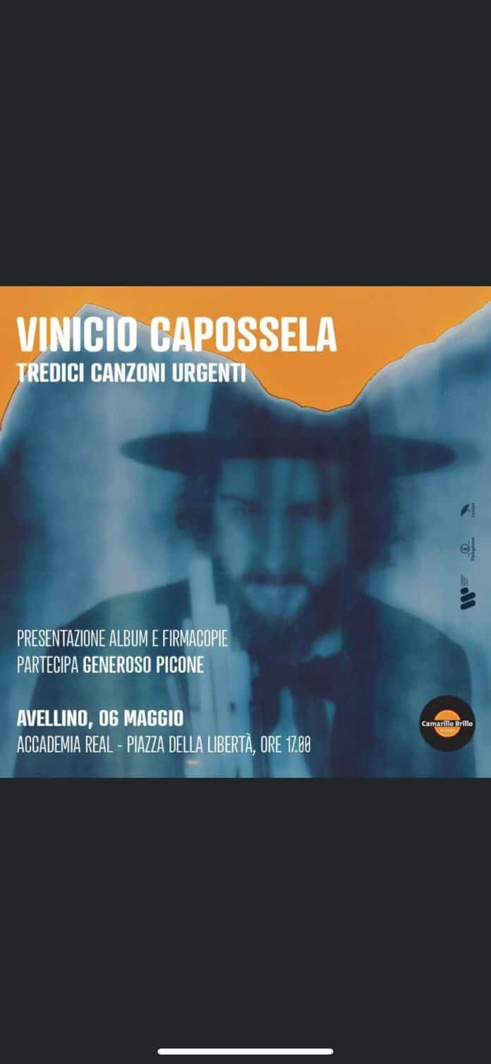 Avellino: presentazione nuovo album Vinicio Capossela