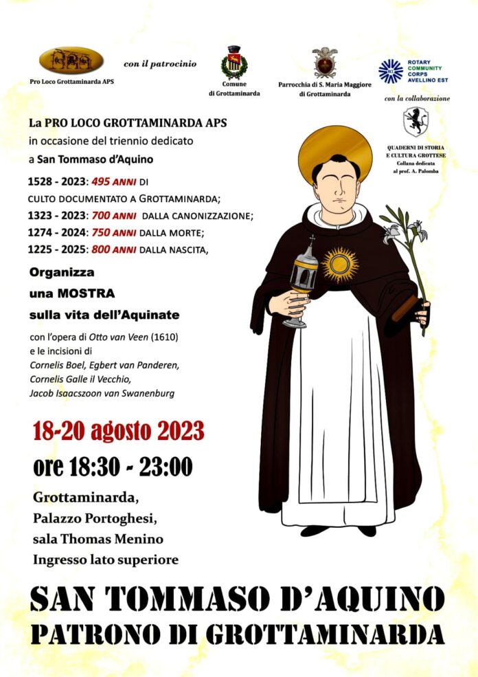 mostra sulla vita di San Tommaso D'Aquino