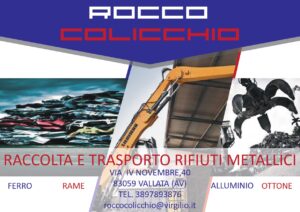 Rocco Colicchio raccolta e trasporto rifiuti metallici – Vallata (Av)