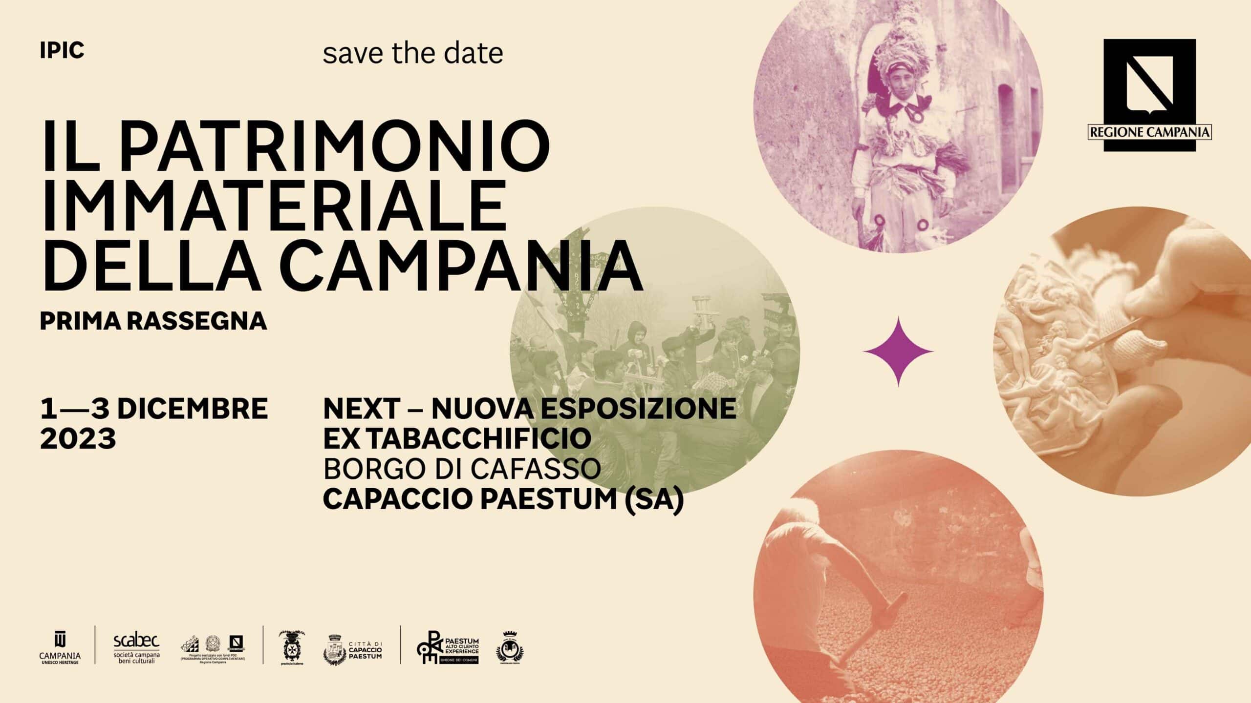 La prima Rassegna del Patrimonio Immateriale della Campania dall'1 al 3  dicembre al NEXT di Capaccio Paestum - TGNews TV - Ultime notizie Avellino  - Irpinia - Sannio