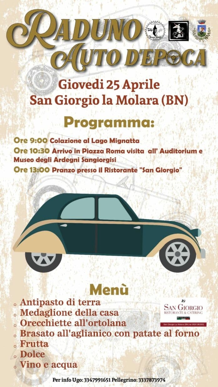Raduno Auto d'Epoca a San Giorgio La Molara